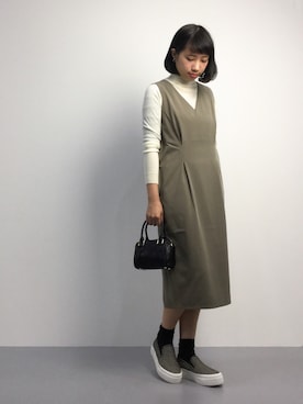 「Another Edition（アナザーエディション）のアイテム（シューズ）」を使った、あこさん（レディース・158cm）の秋コーディネート