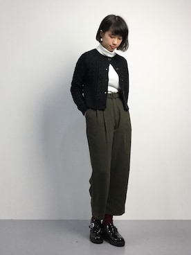 「enchanted prima（エンチャンテッドプリマ）のアイテム」を使った、あこさん（レディース・158cm）の秋コーディネート