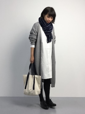 「RAY CASSIN（レイカズン）のアイテム（その他シューズ）」を使った、あこさん（レディース・158cm）の秋コーディネート