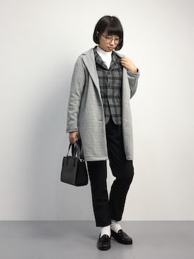 「BEAMS BOY（ビームスボーイ）のアイテム（テーラードジャケット）」を使った、あこさん（レディース・158cm）の秋コーディネート