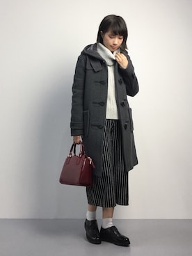 「JOURNAL STANDARD relume（ジャーナルスタンダード　レリューム）のアイテム（ダッフルコート）」を使った、あこさん（レディース・158cm）の秋コーディネート