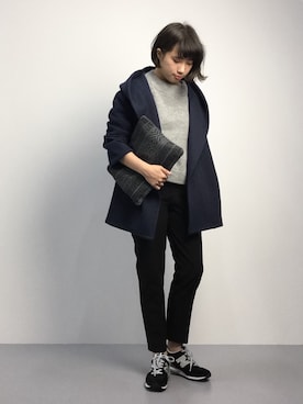 「フード」｜あこさん（レディース・158cm）の秋コーディネート