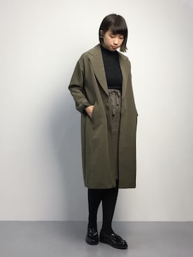 「テーラード」｜「アイテム（その他アウター）」を使った、あこさん（レディース・158cm）の秋コーディネート