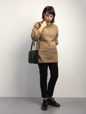 「CHAPTER WORLD select （チャプターワールドセレクト）のアイテム（バッグ）」を使った、あこさん（レディース・158cm）の秋コーディネート