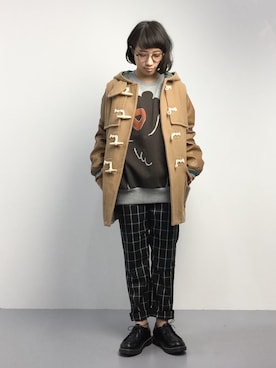 「Ne-net（ネネット）のアイテム（その他アウター）」を使った、あこさん（レディース・158cm）の秋コーディネート