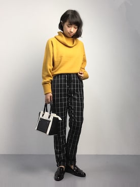 「RAY CASSIN（レイカズン）のアイテム（その他）」を使った、あこさん（レディース・158cm）の秋コーディネート