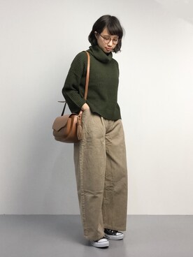 「RAY CASSIN（レイカズン）のアイテム（その他）」を使った、あこさん（レディース・158cm）の秋コーディネート