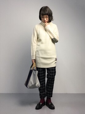 「ANOTHER BRANCH（アナザーブランチ）のアイテム（パンツ）」を使った、あこさん（レディース・158cm）の秋コーディネート