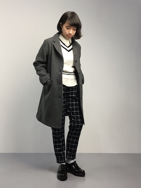「ANOTHER BRANCH（アナザーブランチ）のアイテム（パンツ）」を使った、あこさん（レディース・158cm）の秋コーディネート
