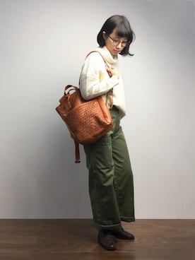 「haco!（ハコ）のアイテム（その他シューズ）」を使った、あこさん（レディース・158cm）の冬コーディネート
