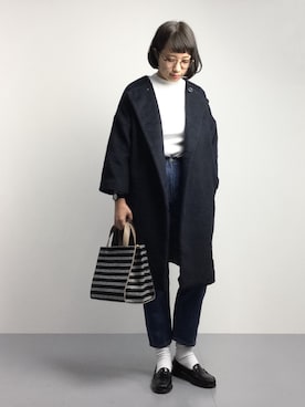 「MULLER（ミューラー）のアイテム」を使った、あこさん（レディース・158cm）の冬コーディネート