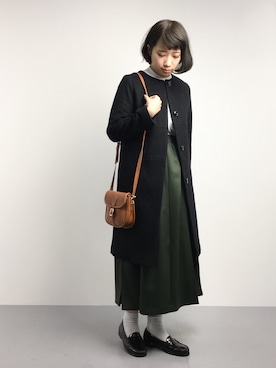 「STEPHEN（ステファン）のアイテム」を使った、あこさん（レディース・158cm）の冬コーディネート