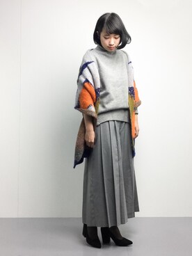 「RAY CASSIN（レイカズン）のアイテム（その他）」を使った、あこさん（レディース・158cm）の冬コーディネート
