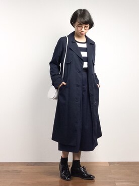 「nota（ノータ）のアイテム」を使った、あこさん（レディース・158cm）の冬コーディネート