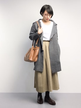 「titivate（ティティベイト）のアイテム（その他アウター）」を使った、あこさん（レディース・158cm）の冬コーディネート
