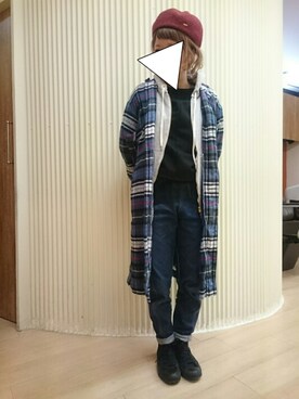 「romar quee（ロマーク）のアイテム」を使った、ゆかさん（レディース・154cm）の秋コーディネート