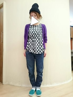 「romar quee（ロマーク）のアイテム」を使った、ゆかさん（レディース・154cm）の冬コーディネート