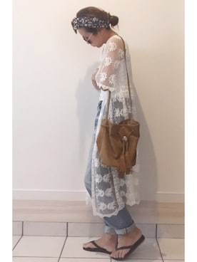 a.megumiさん（レディース・160cm）の夏コーディネート