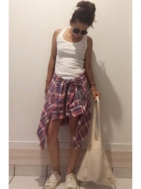 a.megumiさん（レディース・160cm）の夏コーディネート