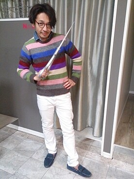 篠原感謝和隆さん（メンズ・174cm）の冬コーディネート