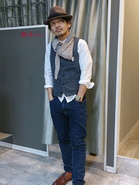 篠原感謝和隆さんのコーディネート