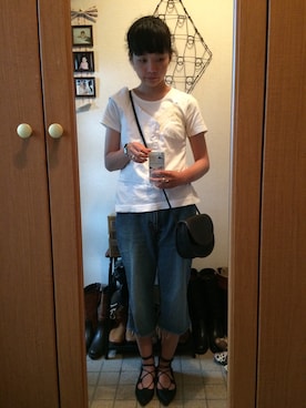 「tricot COMME des GARCONS（トリココムデギャルソン）のアイテム（キャミソール）」を使った、anakさん（レディース・161cm）の夏コーディネート