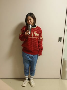 「水筒」｜えのこさん（レディース・155cm）の冬コーディネート