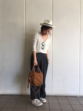 「hat」｜SHIZUKAさん（レディース・161cm）の夏コーディネート