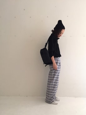 「TODAYFUL（トゥデイフル）のアイテム（バックパック/リュック）」を使った、SHIZUKAさん（レディース・160cm）の春コーディネート