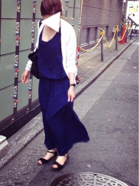 「マキシ」｜「アイテム（腕時計）」を使った、TOMOさん（レディース・156cm）の夏コーディネート