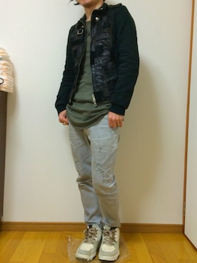 「soe（ソーイ）のアイテム（アクセサリー）」を使った、kakuriさん（メンズ・164cm）の冬コーディネート