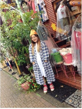 「Panamaboy（パナマボーイ）のアイテム（その他アウター）」を使った、C▲na ?さん（レディース・160cm）の秋コーディネート