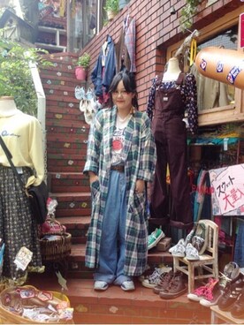「Panamaboy（パナマボーイ）のアイテム（その他アウター）」を使った、C▲na ?さん（レディース・160cm）の秋コーディネート