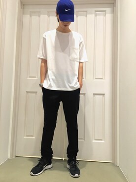「TIMEX（タイメックス）のアイテム（アナログ腕時計）」を使った、fujimiさん（メンズ・180cm）の夏コーディネート