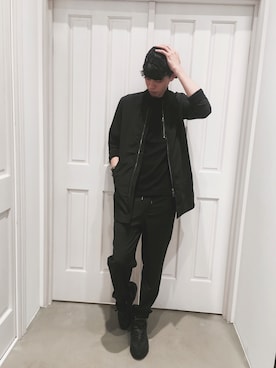 「MK MICHEL KLEIN HOMME （エムケーミッシェルクランオム）のアイテム（モッズコート）」を使った、fujimiさん（メンズ・180cm）の夏コーディネート