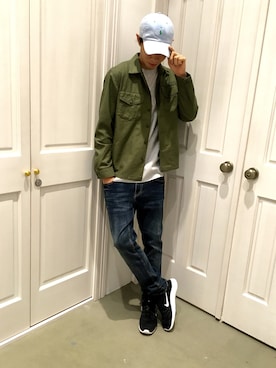 「MK MICHEL KLEIN HOMME （エムケーミッシェルクランオム）のアイテム（パンツ）」を使った、fujimiさん（メンズ・180cm）の夏コーディネート