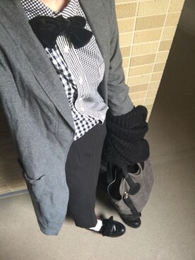 「CELINE」｜「アイテム（チェスターコート）」を使った、ひらめさん（レディース・166cm）の秋コーディネート