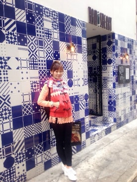 「orange」｜steaさん（レディース・160cm）の冬コーディネート