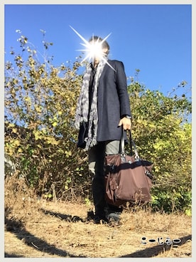 「バッグ」｜「アイテム（その他アウター）」を使った、こーじろーさん（メンズ・172cm）の秋コーディネート