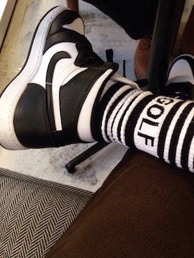 「ODD FUTURE（オッドフューチャー）のアイテム」を使った、김소정さん（レディース・163cm）の冬コーディネート