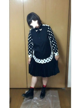 「にらめっこーで」｜「アイテム（アクセサリー）」を使った、鮎さん（レディース・164cm）の秋コーディネート