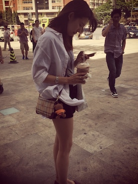 「アイテム（クラッチバッグ、その他）」を使った、Gaooczさん（レディース・170cm）の冬コーディネート