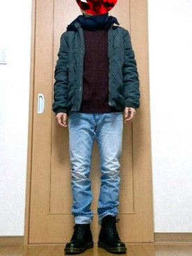 こうさん（メンズ・164cm）の冬コーディネート