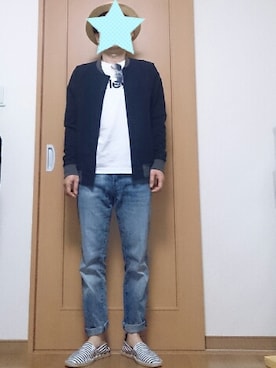 「ティアドロップサングラス」｜「アイテム（ジャケット/アウター）」を使った、こうさん（メンズ・164cm）の春コーディネート