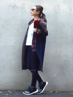 「連投すみません」｜mueさん（レディース・158cm）の秋コーディネート