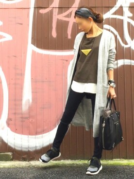 mueさん（レディース・158cm）の秋コーディネート