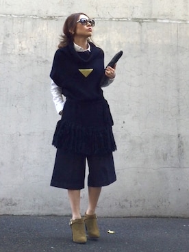 mueさん（レディース・158cm）の秋コーディネート