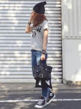 「HTC（エイチティーシー）のアイテム（トップス）」を使った、mueさん（レディース・158cm）の春コーディネート