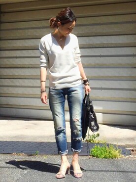 mueさん（レディース・158cm）の春コーディネート