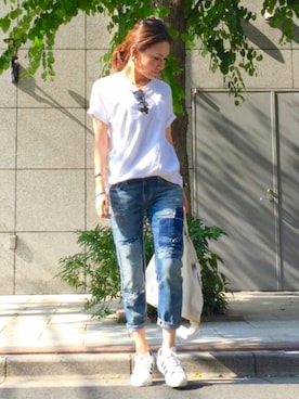 Astor スリム ボーイフレンド ジーンズを使ったレディース人気ファッションコーディネート Wear